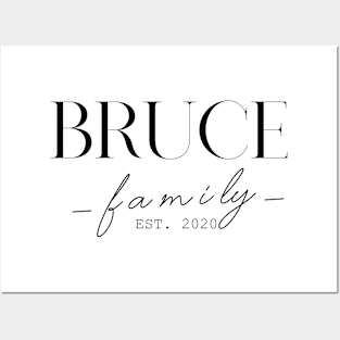 Bruce Family EST. 2020, Surname, Bruce Posters and Art